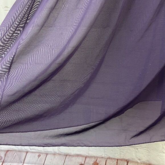 Adore Me. "Ella" Purple Contour baby doll. Lace underwire cups. Sheer Skirt. 42D - Picture 3 of 9